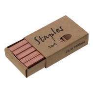 ROSEGOOD 1000Pcs Staples per Pack Colored Staples, 6 Colors 1/4 Inch 26/6 Standard Staples, Funny Me
