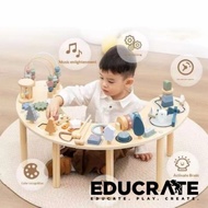 EducratePH Moon Activity Table Multi-Activity Sensory Play & Learning Table Sensory Toys for Kids Se