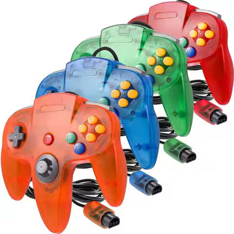 Wired N64 Controller Classic N64 64-bit Gamepad Joystick for Ultra 64 Video Game Console N64 System
