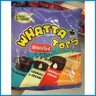 ♟ ◐ ✰ whatta Tops assorted cupcake 1packx10s (Chocolahat, cookies and cream,vanila cream & mango gr