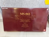 紅標 盒默認有殘 Bandai Perfect Grade pg 渣古 扎古  連透明甲 不拆 MS-06 Zaku II Custom Set #1