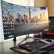 Cacat Kecil Melengkung Baru 2K 144hz Permainan 32/27/24 Inci Monitor Komputer LCD 4K 240hz