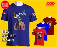 KAOS SMULE BISA REQUEST DESAIN SABLON FOTO