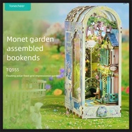 Tonecheer, diy Bookend Wooden 3D Jigsaw puzzle by French Impressionist painter[Monet's Garden]