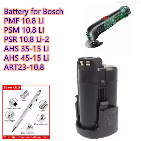 CS Battery 2 607 336 863,2 607 336 864 for Bosch PMF 10.8 LI, PSM 10.8 LI, PSR 10.8 Li-2, AHS 35-15