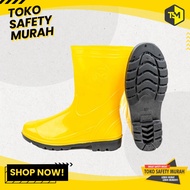 Yellow Short Boots PPE Safety Boots for Plantation Project Construction