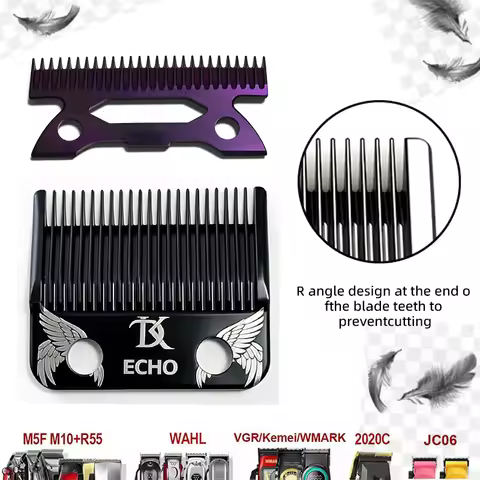 DK Angel Wings Echo Blades For WAHL SC JRL KM Gamma JUCAI Madeshow MRD are Common Professional Hair 
