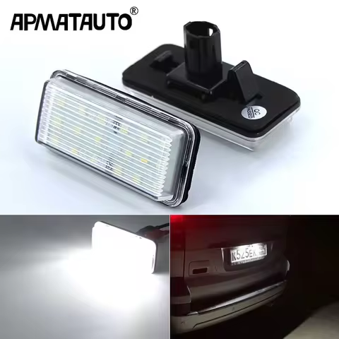 2pcs Canbus Led Number Plate Light For Lexus LX470 LX570 Toyota Land Cruiser 100 200 Prado 120 Reiz