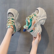 Daddy Shoes Women Thick-Soled Inner Heightening Casual Women's Shoes Mesh Breathable Small Women's S