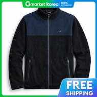 Tommy Hilfiger | Tommy Hilfiger Classic Zipper Front Polo Fleece Jacket 156Af185 Black/Navy