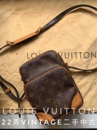 22弄 Louis Vuitton LV 雙層相機包 斜背包 記者包 日字包