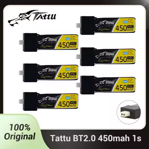 Original TATTU 95C 450mAh 3.8V BT2.0 LiPo Battery For Betafpv Air75 Meteor75 Pro RC Helicopter Quadc