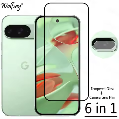 Full Cover Tempered Glass For Google Pixel 9 Screen Protector Google Pixel 9 8 8A 7 6 Pro Camera Gla