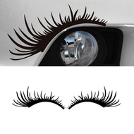 MATA Cute Car Eye Stickers Car Eye Lashes Sticker Cutting Beautiful Eyelashes