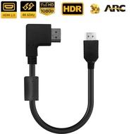 Angled HDMI 2.0 adapter cable Right Angled HDMI cable 4K 60Hz 90 degree HDMI 2.0 cable Angle HDMI co