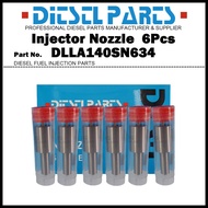 6x Diesel Fuel Injector Nozzle Tips 105015-6340 DLLA140SN634 for NISSAN Diesel Big Thumb Convoy/CWM 