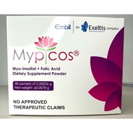 MYPICOS Myo-Inositol with Folic Acid FDA Approved per box (30 Sachets)