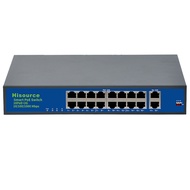 Gigabit POE Switch16+2 Ports Ethernet 1000Mbps POE Switch IEEE 802.3 af/at