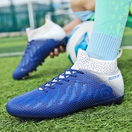 32-48 Men's New Mandarin Duck Football Boot Long Short Spike Sport Shoes for Women Children Sneakers Spikes Soccer Shoes for Women Indoor Turf Futsal Shoes Sports Five Soccer Shoes Big Size AIRSNEAKER