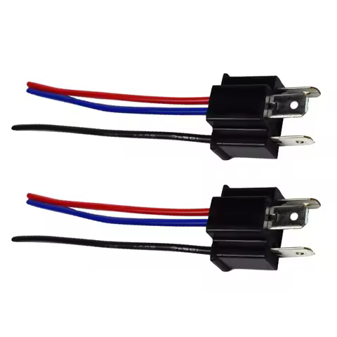 1-5 Pair 9003 H4 Bulb Socket Male Adapter Connector Car Headlight Fog Lamp Male Adapter Socket Wirin