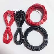 5 Meters of single 0.5mm black and red multi-core electrical wire