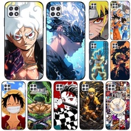 For Samsung A22 A22S 5G Case 6.6inch For Samsung Galaxy A22S 5G Back Cover GalaxyA22S GalaxyA22 A 22 5G black tpu case Japanese Adventure Anime