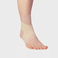 【日本Alphax】日本製 醫護超彈性護腳踝支撐帶 一入 M 膚色