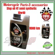 STOPOIL 4T Booster 500 SEMI SYNTHETIC 10W/40 API SP/CF ENGINE OIL 8000KM stop oil