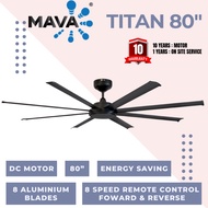 MAVA TITAN 80" Ceiling Fan 8 Blades With Remote Kipas Siling MAVA TITAN 80 Inch Inverter Fan Mega Di