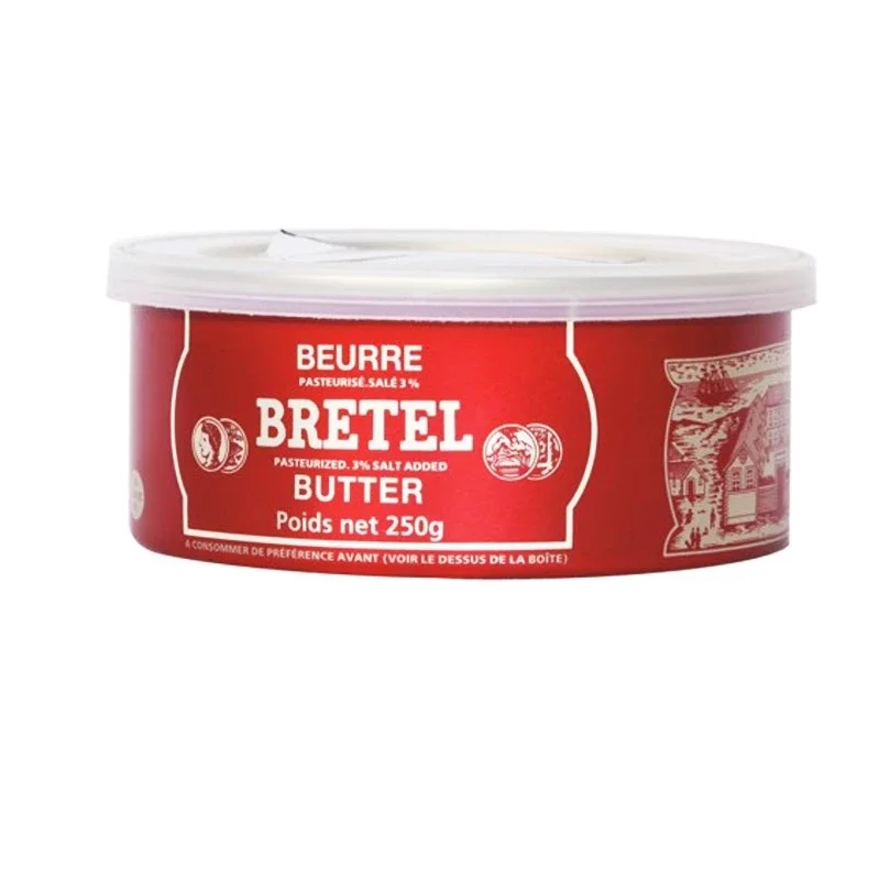 Bơ mặn Bretel Butter của Beurre Pháp hộp 250gr
