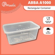 ABBAWARE A1000 Rectangular Disposable Plastic Food Container (50 pcs) -  Bekas Tapau /A1000/RT100S/T1000