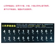 Harmonica Keyboard Sticker 2 Keys 32 Keys 3 Keys Reusable-C & H & S