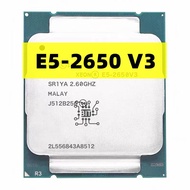 ใช้ E5 Xeon 2650โปรเซสเซอร์ V3 SR1YA 2.3Ghz 10 Core 105W เต้ารับแอลจีเอ2011-3 CPU E5 2650V 3 CPU Gratis Ongkir Celeste