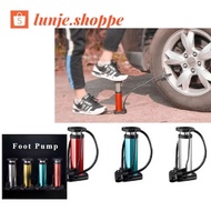lunje.shoppe Mini Bicycle Pump Portable Foot Pump Aluminum Alloy Cycle Pump, Universal Presta and S