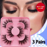 Rocket Thick 8D Roll! 3 pairs of 17mm full fine stripe false eyelashes, fluffy and explosive hair, s
