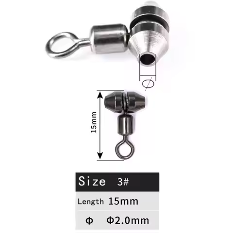 Fish Tacke Ball Bearing Connector 3 Way Fishing Bearing Swivels 3 Way Fishing Swivels Cross Line Swi