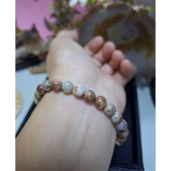 (Actual unit) Island aquamarine bracelet 7mm