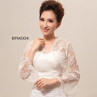 White Bolero White Party Lace Cardigan Accessories Wanita Bpm004