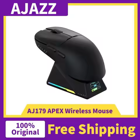 AJAZZ AJ179 AJ179 APEX Wireless Gaming Mouse PAW3950 Sensor 30KDPI FTF Color Screen Display AJ179PRO
