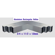 Aluminium Rectangular Hollow Bar 3/4 x 1 1/2 x 1.0mm / Bar Berongga Aluminium 长方通