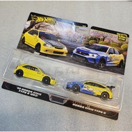 Hotwheel Car Culture Real Rider Team Transport '99 HONDA CIVIC TYPE R (EK9) and HONDA CIVIC TYPE R