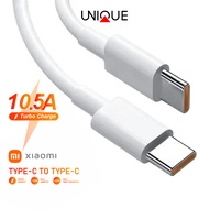 UNIQUE Xiaomi Type C to Type C Data Cable 120W 10.5A Turbo Charge Original Fast Charging Type C Cabl
