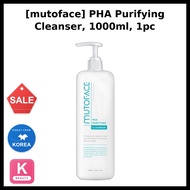 [mutoface] PHA Purifying Cleanser, 1000ml, 1pc / Korean Cleanser / Light Exfoliation / 100% Genuine 