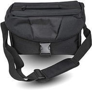 Well Padded Fitted Compact Camera Case Bag w/ Zippered Pockets and Accessory Compartments for Canon Nikon and Most DSLR Cameras Rebel T8i T7 T7i T6i SL2 SL3 90D D5300 D5600 D7500 D850 (Large w/ Strap)