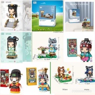 現貨清貨特價 全新 原裝正版 (香港行貨) LOZ mini 小童,小朋友,大人益智 mini lego 積木 建築物 農場系列 -小綿羊/中國名劇 白蛇傳之 白娘子/小青 人偶積木/國潮寺道 中國名