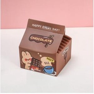 PING - 便簽盒裝留言記事無粘性便利貼（巧克力）#N55_003_022
