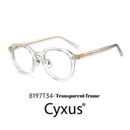 Cyxus glasses anti blue light glasses irregular polygonal Transparent Glasses frame Anti-radiation g