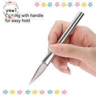 YEWW Jewelry Burnisher, Silver Handle Agate Tool Agate Burnisher, Precision Tipped Agate Craft Tool 