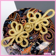 HIK Gold Wire Chinese Cheongsam Button Dragonfly Knot Fastener Closures