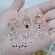 925 SILVER CHILDREN'S EARRINGS GOLD PLATED AESTHETIC EARRINGS